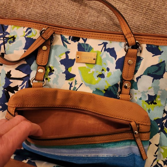 Rosetti Belfast Blue Floral Lizzy Tote Handbag Purse - Picture 2 of 9